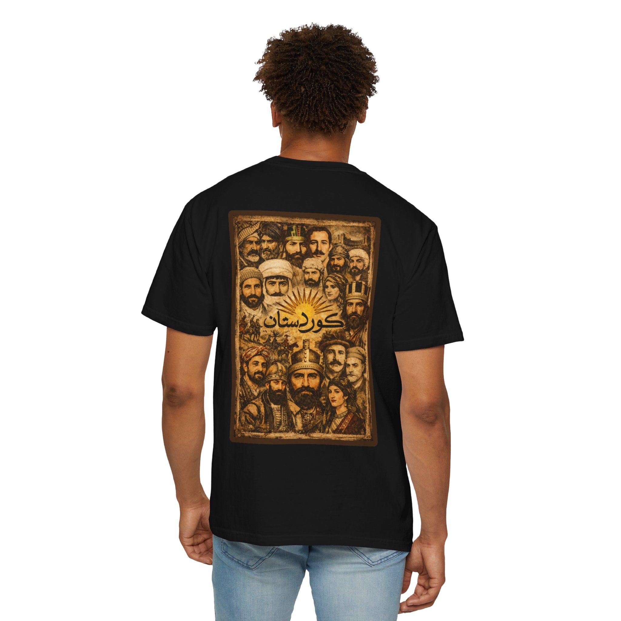 Unisex Vintage Kurdish Heritage Portrait T-Shirt